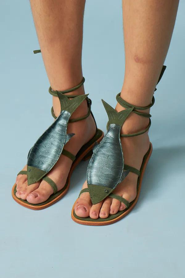 SANDALIA POISSON VERDE