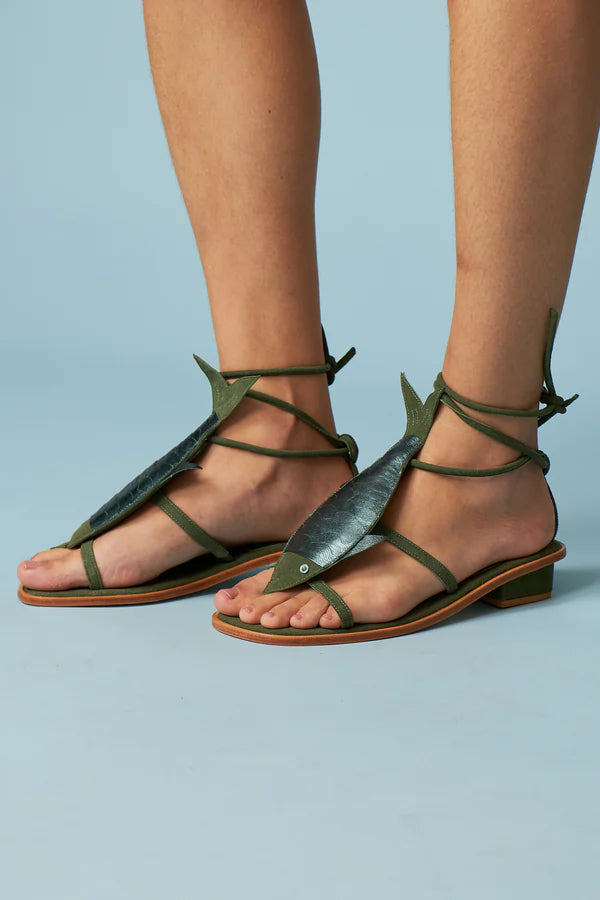 SANDALIA POISSON VERDE