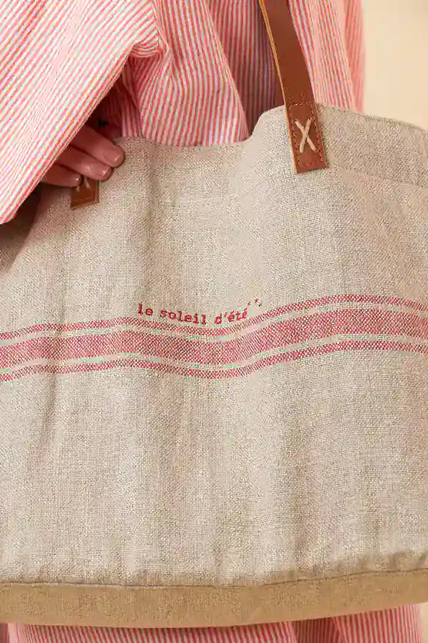BOLSA LINEN BEGE