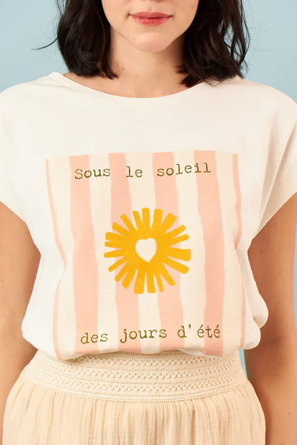 BLUSA MAR ESTAMPADA