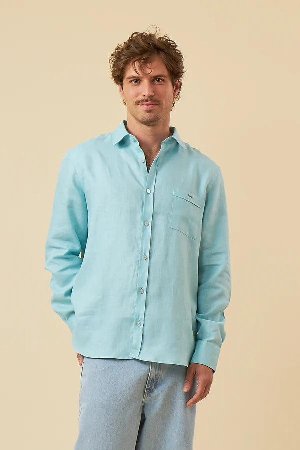 CAMISA AUGUSTO AZUL CLARO