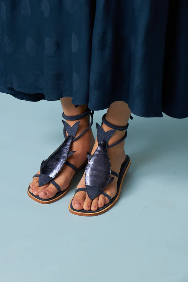 SANDALIA POISSON AZUL
