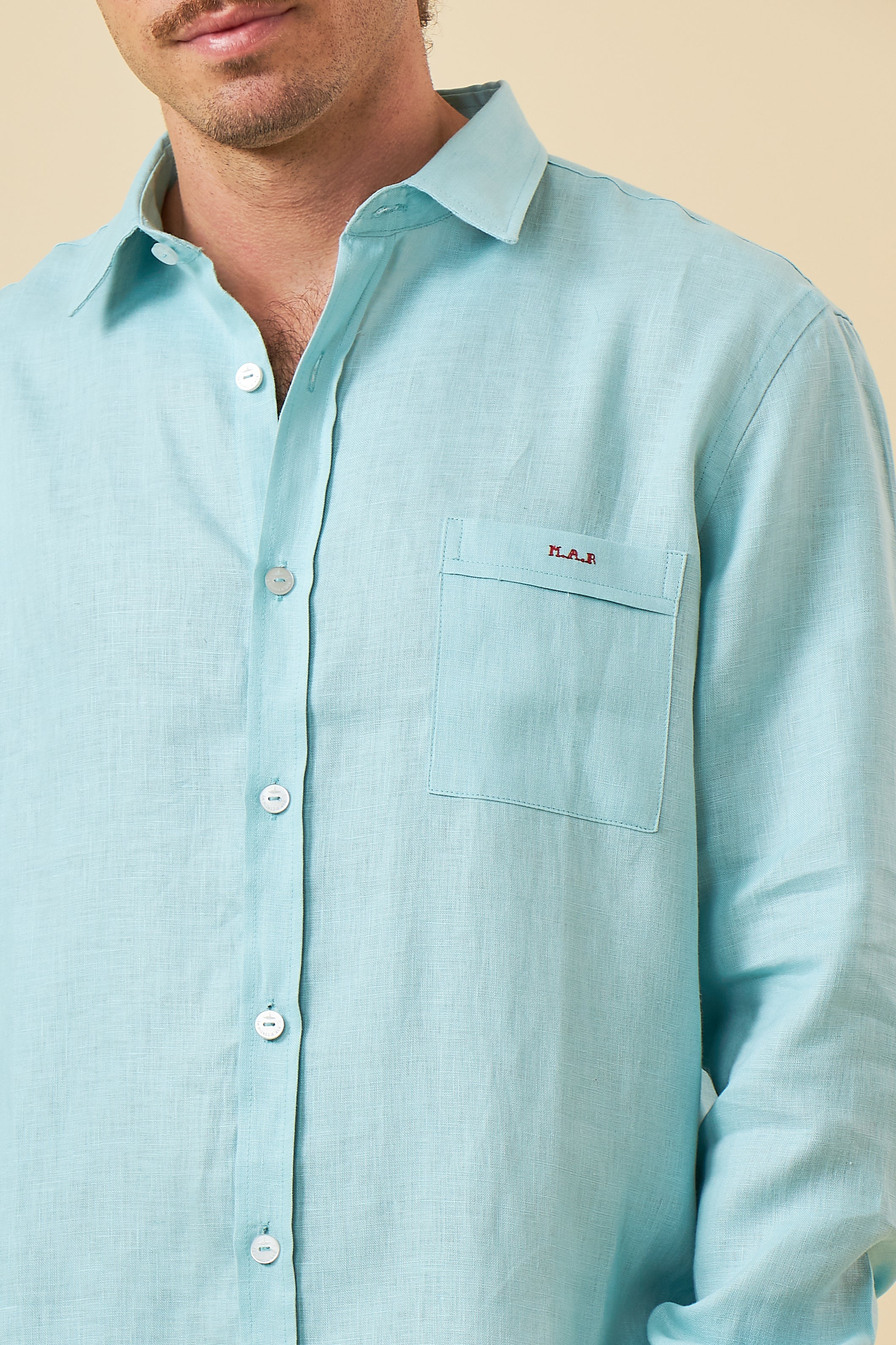 CAMISA AUGUSTO AZUL CLARO