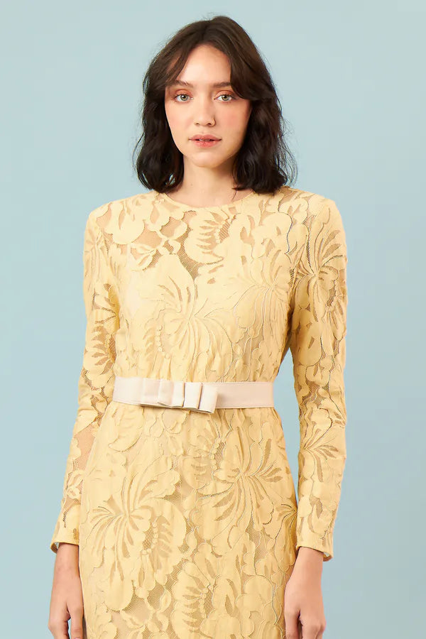 VESTIDO NINETTA BEGE